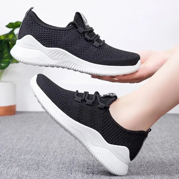Women's Casual Sneakers Summer Comfortable Breathable Platform Shoes Fashion Women Versatile Lace-up Walking Shoes