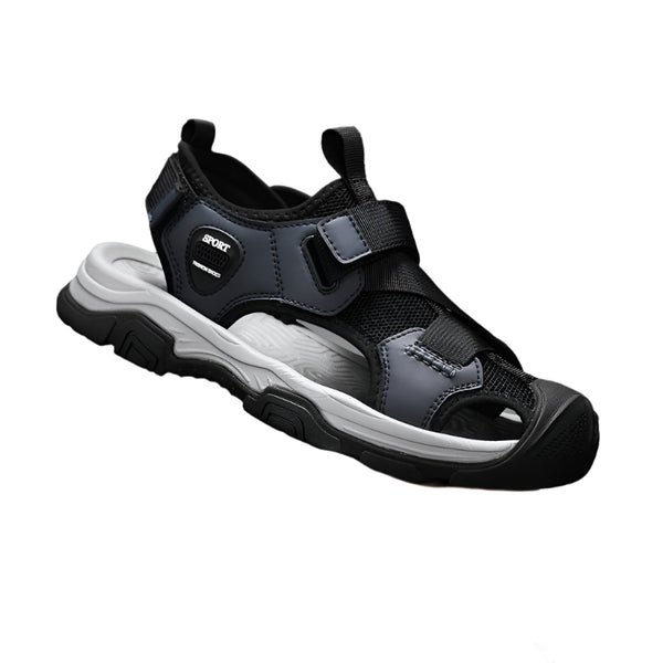 Men's Genuine Leather Outdoor Sandals – Casual Beach Shoes