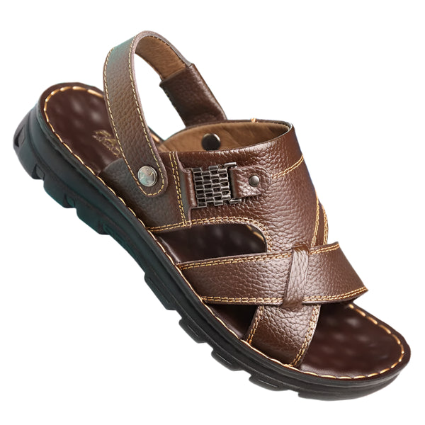 Men’s Soft Leather Sandals – Lightweight, Anti-Slip & Ideal for Summer Wear