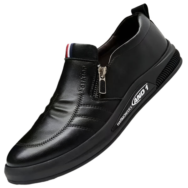 Men's Casual Leather Loafers – Slip-On Business Moccasins