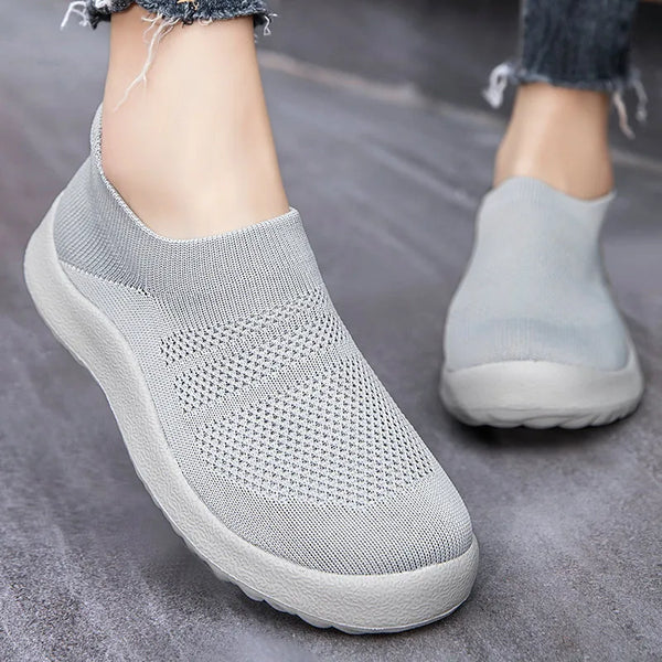 Women Sneakers 2023 New Sports Shoes For Women Breathable Casual Sneaker Lightweight Flat Casual Shoes Zapatillas Mujer White